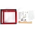 thumbnail image 1 of DIY Cadre Ouvert Conception Aluminium Alliage ITX Eau Refroidissement Ordinateur PC Cas Châssis (S) Rouge, 1 of 14