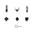 thumbnail image 5 of Baohd Nettoyeur de Drain, Tête de Coupe Combinée pour Tasses de Drain, Cuisine, Noir 7 Pcs, 5 of 5