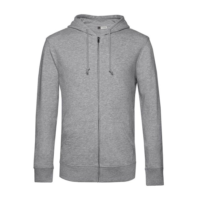 B&C Mens Organic Zipped Hoodie