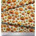 thumbnail image 2 of Soimoi Rayon Fabric Pumpkin Halloween Decor Fabric Printed Yard 42 Inch Wide, 2 of 3