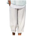 thumbnail image 1 of Birdeem Pantalon Grand Décontracté Mode Ample Couleur Unie Été pour Femmes, 1 of 6