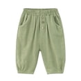 thumbnail image 1 of MIASHUI Boys Girls Sweatpants Spring Summer Children's Wide Leg Thin Pants,Light Green,18-24 Months, 1 of 8