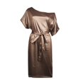 thumbnail image 4 of TIMIFIS Robe Moulante Crayon de Soirée Sans Manches en Similicuir pour Femme, 4 of 5