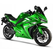 EMMO Zone II GTS Electric Bike – Sports Motorcycle Style Ebike – 72V50Ah Removable Lithium – up to 100km – Green