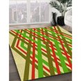 thumbnail image 3 of Ahgly Tapis Rectangulaire Lavable en Machine, Jaune Vert, 8 Pieds x 12 Pieds, 3 of 7