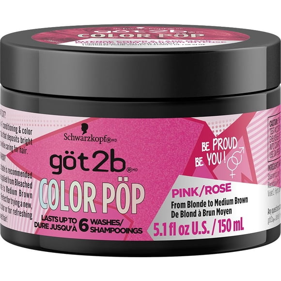 Schwarzkopf Göt2b Color Pöp Masque Coloration et Soin Intensif Rose