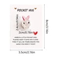 thumbnail image 3 of Cheapark English Encouragement Bunny Pocket Card Desktop Decorative with Inspirational Blessings for Home Office Spring Gift, 3 of 6
