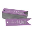 thumbnail image 1 of Inkdotpot Silver Foil Paper Hang Tags Made With Love Text Favor Tags 50 Pieces, 1 of 6