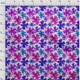 thumbnail image 4 of oneOone Viscose Chiffon Purple Fabric Floral Craft Projects Decor Fabric Printed By The Yard 42 Inch Wide, 4 of 4