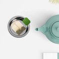 thumbnail image 3 of Tea Bag Holder and Saucer Set of 4 Small Round Stainless Steel Coasters for Table Protection, 3 of 9
