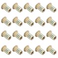 thumbnail image 4 of 100Pcs Flat Head Threaded Nutsert Kit, Color Zinc Plated Rivet Nut Flat Head Threaded Nutsert Kit For Various Metal Plates, Fastening, Nuts, 4 of 8