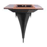 Dvkptbk Solar Outdoor Lights pathways, Stainless Steel Solar Lights Outdoor waterproofs,LED Landscape Lighting Solar Walkway Lights for Landscape/Patio/Lawn/Yard/Driveway