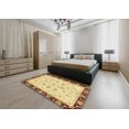 thumbnail image 4 of Ahgly Company Indoor Rectangle Abstract Chocolate Brown Oriental Area Rugs, 2' x 3', 4 of 6