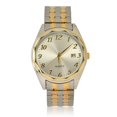 thumbnail image 1 of Montre classique à deux tons avec bracelet extensible pour hommes, 1 of 7