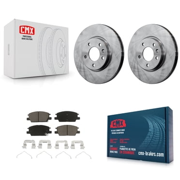 CMX Front Disc Brake Rotors and Ceramic Pads Kit for Car Chevrolet Equinox GMC Terrain Malibu Buick LaCrosse Regal Sportback TourX K8C-100147