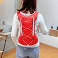 thumbnail image 4 of Hydration Backpack Running Cycling 2L Water Bladder Nylon Reflective Lightweight 330g Water Resistant Breathable for Outdoor Sports Hiking Marathon Hzhnb | Nylon, Red, 4 of 7