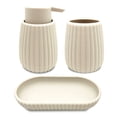 thumbnail image 2 of Mainstays 3-Piece Bathroom Accessory Set, French Oak, 2 of 11
