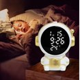 thumbnail image 1 of TopLLC Astronaut Cub Electronic Alarm Clock Featuring Adjustable Night Mode And Real-Time Indoor Temperature Monitoring For Added Convenience And Comfort Alarm clock, 1 of 7