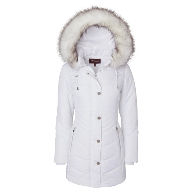 Women's Longer Length Plush Lined Puffer Coat