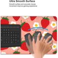 thumbnail image 2 of Pink Strawberry Gaming Mouse Pad XL, Extended Stitched Edges Mousepad, Large Mouse Mat Desk Pad, Long Non-Slip Rubber Base Mice Pad（35.5x16 Inch）, 2 of 5