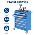 thumbnail image 4 of QinaQin 7-Drawer Rolling Tool Chest, Keyed Lock, Large Capacity, Blue, 4 of 7