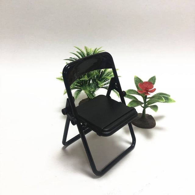EGNMCR Chaise Pliante Miniature, support de Téléphone Chaise Pliante, Téléphone Chaise Pliante, Mini Chaise Pliante Téléphone, support de Téléphone Cellulaire Chaise Pliante