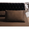 thumbnail image 1 of Mocassi 1800 Series Sheet Set 2 Pieces Pillowcases, King Size - Chocolate Brown, 1 of 2