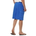 thumbnail image 3 of INSPIRE CHIC Men's Solid Board Shorts Quick Dry Swim Trunks with Elastic Waist & Drawstring 34 Royal Blue, 3 of 7