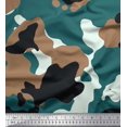 thumbnail image 1 of Soimoi polyester Crepe Fabric Two Tone With White Camouflage Printed Fabric 1 Yard 52 Inch Wide, 1 of 3