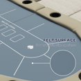 thumbnail image 4 of Soozier 70" Foldable Poker Table, 8 Player Blackjack Game Table, Blue, 4 of 10