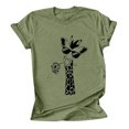 thumbnail image 4 of Birdeem Women Girls Plus Size Print Tees Short Sleeve Round Neck T Shirt Blouse Tops, 4 of 6