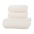 thumbnail image 2 of LSLJS Soft Linen Premium 3 Pc Towel Set 1 Bath Towel 1 Hand Towel 1 Washcloth Cotton Towels for Bathroom Towel Set for Adults-Highly Absorbent and Towel Set, Bath Towels, 2 of 6