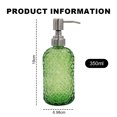 thumbnail image 2 of 350ml Soap Dispenser Kitchen, Bathroom Soap Dispenser， Refillable Liquid Glass Soap Dispenser, 2 of 5