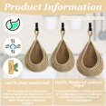 thumbnail image 4 of ZYNERY 4Pcs Hanging Mesh Storage Hanging Kitchen Baskets Set,Wall Hanging Vegetable Fruit Weave Storage with 6Pcs Hooks, 4 of 14