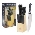 thumbnail image 1 of MasterChef 13-Piece Kitchen Knife Set w Wooden Storage Block Stainless Steel, 1 of 1