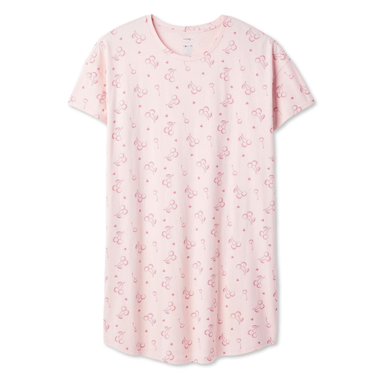 Chemise de nuit à encolure ras du cou George Plus pour femmes