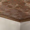 thumbnail image 5 of Fasade Art Deco Vinyl 2ft x 4ft Glue Up Ceiling Panel Copper Fantasy 5 Pack, 5 of 5