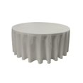 thumbnail image 1 of LA Linen TCpop132R-GrayLgtP41 Polyester Poplin Tablecloth, Light Gray - 132 in. Round, 1 of 4