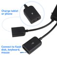 thumbnail image 2 of Hemobllo Adaptateur USB avec Alimentation, Charge, Câble/câble d'Hôte OTG, Adaptateur pour Téléphone Intelligent Android et Tablette, 2 of 5