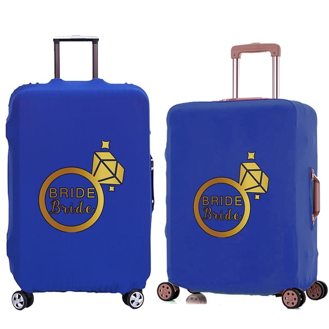 Luggage Cover Travel Suitcase Protective Cover for Trunk Case 18 '' -28 '' Foldable Light Elastic Suitcase Cover Bride Pattern 8Bride016 L