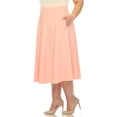 thumbnail image 2 of White Mark Jupe Midi Évasée Tasmin pour Femmes, 2 of 6
