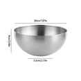thumbnail image 3 of Stainless Steel Mixing Bowl, Large Metal Kitchen Bowl, Salad Prep and Serving, Durable Rust Resistant, Easy Clean Dishwasher reliable, Essential for Home Cooks, 3 of 6