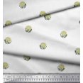 thumbnail image 2 of Soimoi Silk Fabric Leaves & Floral Block Decor Fabric Printed Yard 42 Inch Wide, 2 of 3