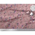 thumbnail image 2 of Soimoi Pink Cotton Duck Fabric Cage & Humming Bird Print Sewing Fabric Yard 56 Inch Wide, 2 of 5