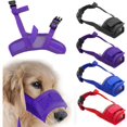 thumbnail image 1 of 1x Chien Réglable Masque Écorce Morsure Maille Bouche Toilettage Arrêter de Mâcher Hfmqv, 1 of 5