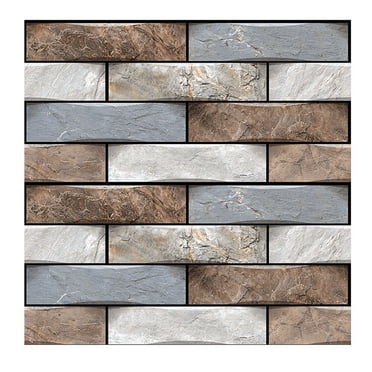 Peel and Stick Backsplash 12"x12" Self Adhesive Marble Kitchen Backsplash Tile Stone Backsplash Peel and Stick Decor for Bathroom Kitchen Laundry Room Camper Shower