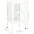 thumbnail image 4 of vidaXL Sideboard 38x35x70 cm Metal and Glass, 4 of 4