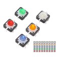 thumbnail image 3 of Bouton de Commutation Tactile, 50Pcs ABS LED Lampe Mini Bouton Poussoir Momentané pour l'Usine, 3 of 8