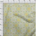 thumbnail image 3 of oneOone Velvet Yellow Fabric Asian Tile Traditional Sewing Craft Projects Fabric Prints By Yard 58 Inch Wide, 3 of 4