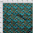 thumbnail image 3 of oneOone Rayon Aqua Blue Fabric Abstracts Sewing Material Print Fabric By The Yard 56 Inch Wide, 3 of 5